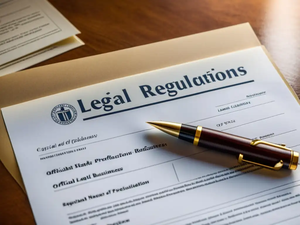 Contratos legales detallados en resolución alta Documentos legales con sellos oficiales, detallando estándares legales protección datos fundaciones, bañados por luz natural cálida