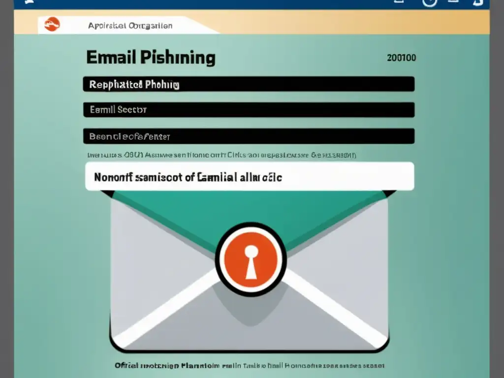 Estafa de phishing en ONG: alerta ante emails fraudulentos Imagen impactante de un sofisticado ataque de phishing en el sector filantrópico, resaltando la importancia de estar alerta y evitar fraudes