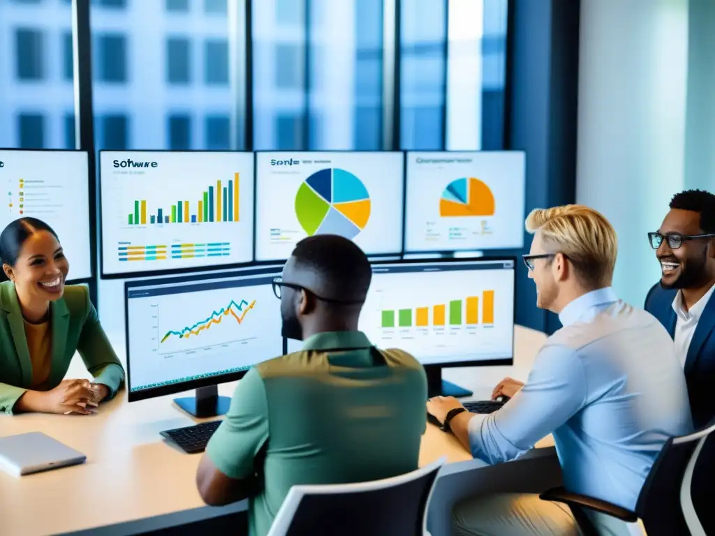 Miembros de ONGs colaboran en el uso de software especializado para proyectos